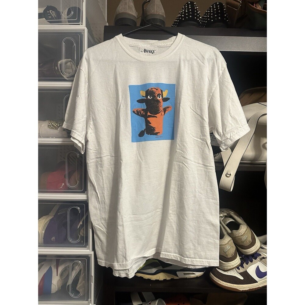 Men’s Awake x Dover Street Year of the Ox Graphic Streetwear Shirt Size L  2021